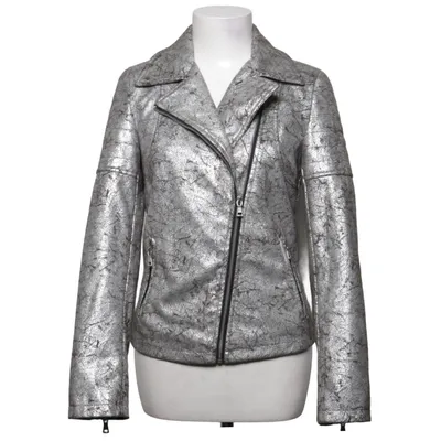 Biker jacket (Silver, Black) from Atmosphere Polyester, Polyurethane