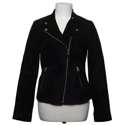 Leather jacket (Black) from Esmara by Heidi Klum Leather, Polyester