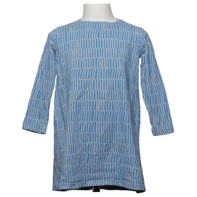 Klänning (Blå, Vit) från Vimma Bomull, Elastan