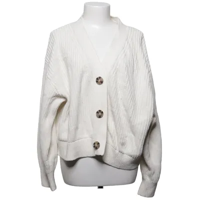 Cardigan (White) from H&M Acrylic, Cotton