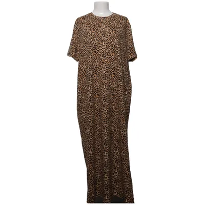 Robe longue (Marron, Noir) de Emo Coton, Viscose