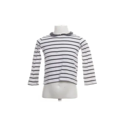 Lange mouwen shirt (Wit, Blauw) van Petit Bateau Katoen