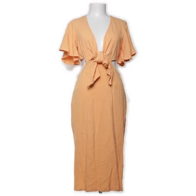 Omlottklänning (Orange) från Lulus Linne, Viskos