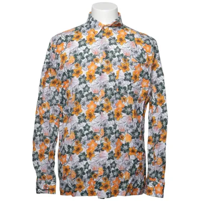Chemise (Blanc, Jaune, Vert) de Knowledge Cotton Apparel Coton, Viscose