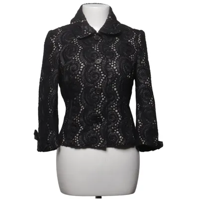 Blazer (Zwart, Beige) van Karen Millen Acetaat, Acryl, Elastaan, Polyamide, Polyester, Zijde, Viscose, Wol