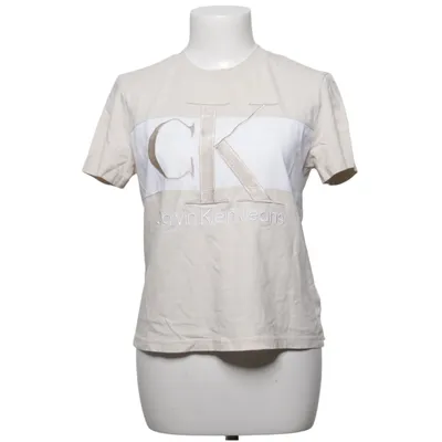 T-shirt (Beige, Blanc) de Calvin Klein Jeans Coton