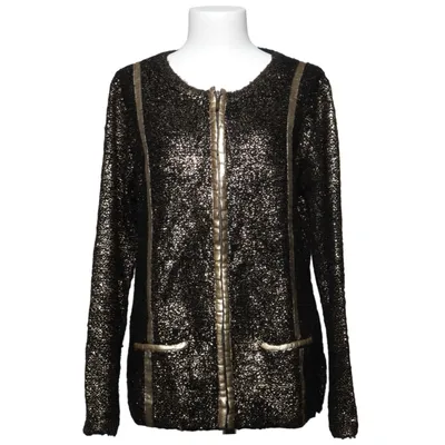 Cardigan (Sort, Guld) fra Sarah Kern Akryl