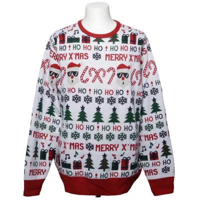 Weihnachtspullover (Weiß, Mehrfarbig) von Livergy Acryl