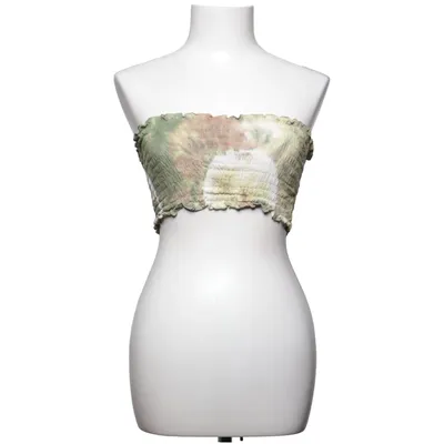 Top tube (Vert, Multicolore) de Pampita Coton