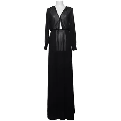 Robe longue (Noir) de Miss Coton, Polyester