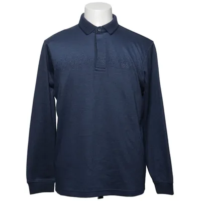 Rugby shirt (Blauw) van Boss Katoen