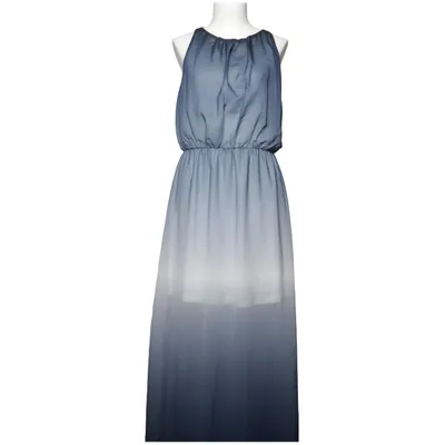Robe longue (Bleu, Blanc) de Mela London Polyester