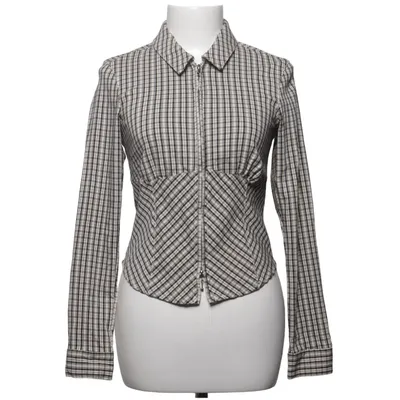 Skjorte (Sort, Hvid) fra Silence + Noise Elastan, Nylon, Viscose