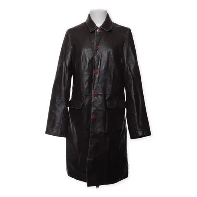 Veste longue en cuir (Marron) de Hennes Cuir, Polyester