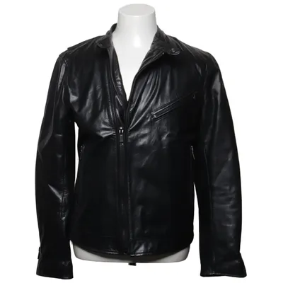 Læderjakke (Sort) fra BLK DNM Læder, Polyester