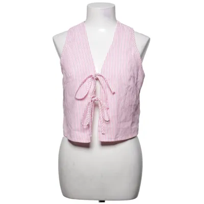 Top (Pink, White) from Shein Cotton, Polyester, Viscose