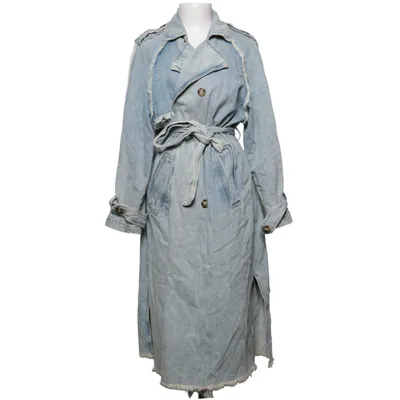 Trenchcoat (Blå) fra Stradivarius Bomuld