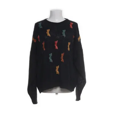 Sweater (Black, Multicolored) from Lecomte Acrylic, Angora, Cotton, Wool