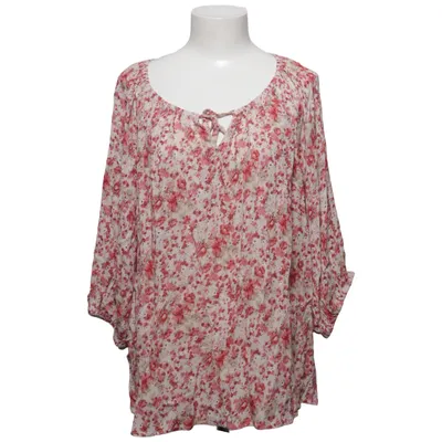 Bluse (Weiß, Rot, Grün) von Isolde Viskose