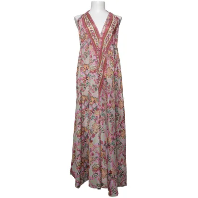 Halterneck dress (Pink, Multicolored) from Corte Hindu Silk