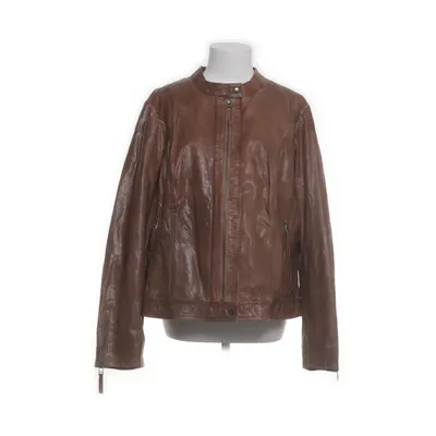 Veste en cuir (Marron) de Zizzi Cuir