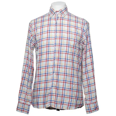 Button down shirt (White, Multicolored) from Klercker Cotton
