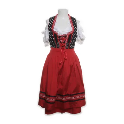 Dirndl (Red, White, Black) from Landhaus Cotton, Polyester