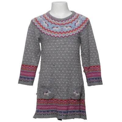 Kjole (Grå, Flerfarvet) fra Jojo Maman Bébé Kashmir, Polyamid, Viscose, Uld