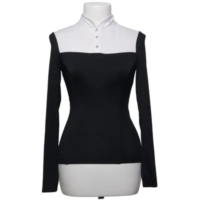 Haut (Noir, Blanc) de Equestrian Stockholm Élasthane, Polyester recyclé