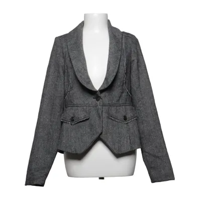 Blazer (Gray) from Spot Cotton, Polyester, Viscose, Wool