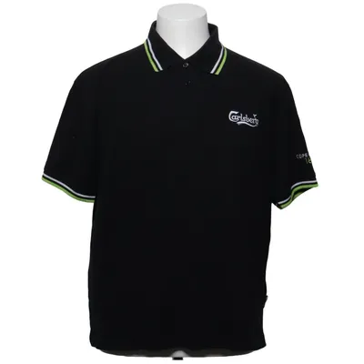 Polotrøje (Sort) fra Carlsberg Bomuld, Elastan, Polyester
