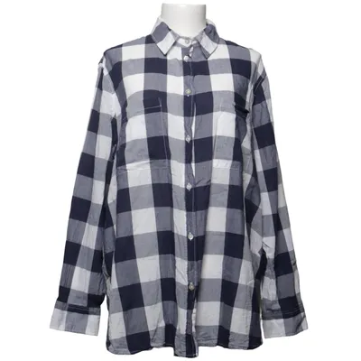 Flanellen overhemd (Blauw, Wit) van H&M+ Katoen