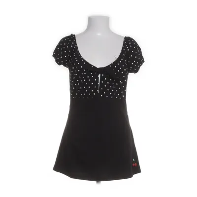 Top (Black, White) from Pussy Deluxe Cotton, Elastane