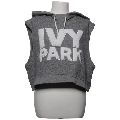 Kurzärmeliger Hoodie (Grau) von Ivy Park Baumwolle, Elasthan, Polyester