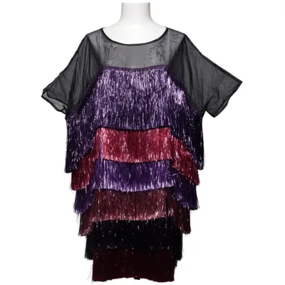 Jurk (Lila, Roze, Zwart, Meerkleurig) van Shein Polyamide, Polyester