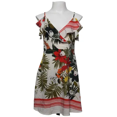 Dress (White, Multicolored) from Kids Star Elastane, Polyester