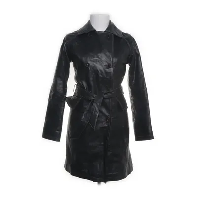 Leather coat (Black) from Roco Baroco Leather, Polyester