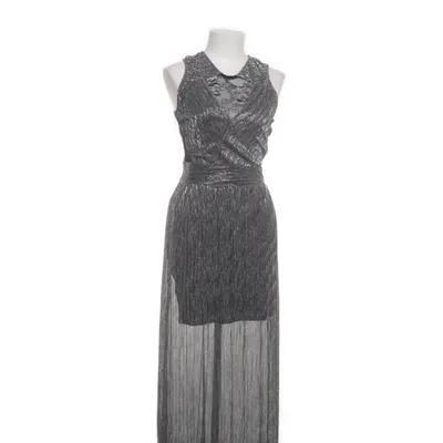 Aftenkjole (Sølv, Sort) fra Miss Selfridge Metallfiber, Polyamid, Polyester