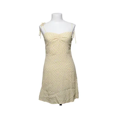 Jurk (Geel, Roze) van Mango Polyester, Viscose
