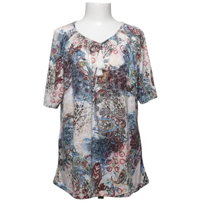 Top (Blue, Multicolored) from Canda Premium Polyester, Viscose