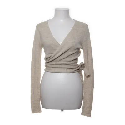 Wrap cardigan (Beige) from Fragile Acrylic, Linen, Polyamide