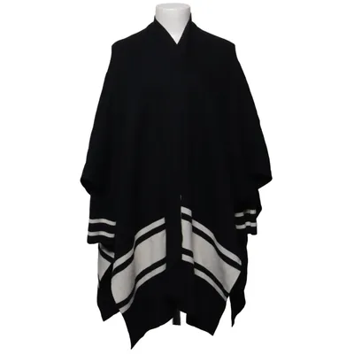 Poncho (Zwart, Wit) van Sandro Acryl, Elastaan, Polyamide, Viscose, Wol