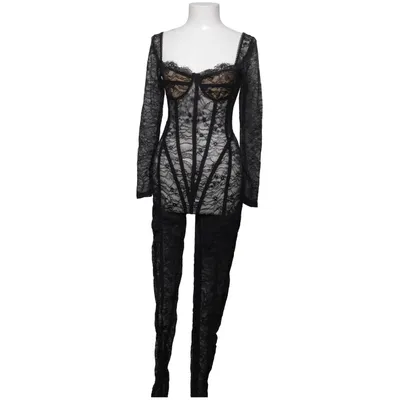 Jumpsuit (Zwart) Elastaan, Polyester