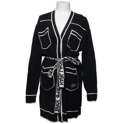 Cardigan (Noir) de Karl Lagerfeld Coton, Laine