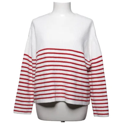 Sweater (White, Red) from Mango Acrylic, Polyamide, Polyester, Viscose