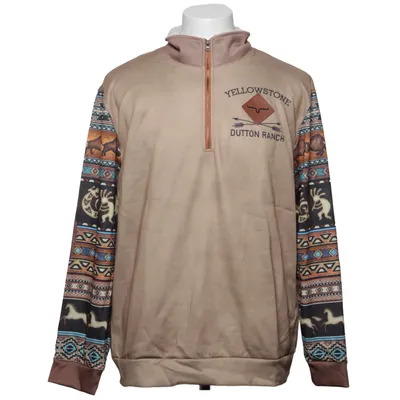 Collegetröja (Beige, Flerfärgad) från Yellowstone