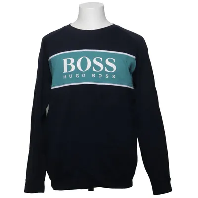 Sweatshirt (Blue, Green, White) from Hugo Boss Cotton