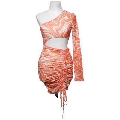 Dress (Orange, White) from Los Angeles Elastane, Polyester