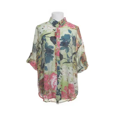 Short sleeve shirt (Green, Multicolored) from Morghy Art Stylist Cotton, Silk, Viscose