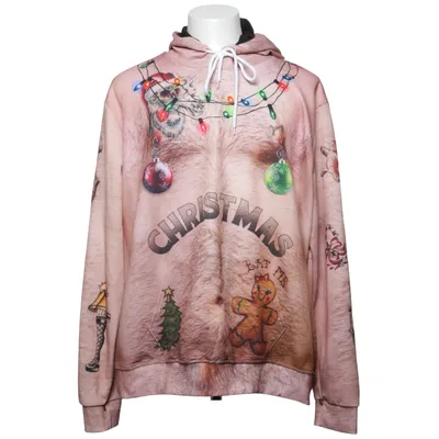 Hoodie (Beige, Multicolored) from Beloved Elastane, Polyester